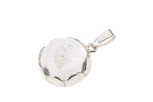 Memory stones hanger model 07, schulp/bloemrand